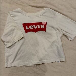 Levis cropped t shirt